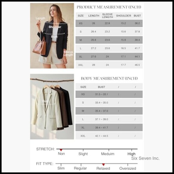 Linen Blend Notched Lapel Blazer for Business Casual Wear - Picture 6 of 6